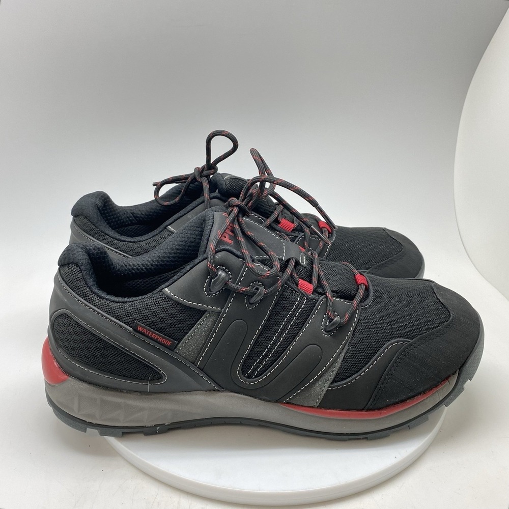 Propet Vercors‎ Sneakers Mens 12 D Black Red Athletic Hiking Vibram Shoes